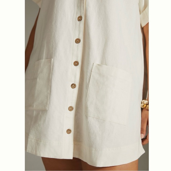 NWT Anthro Buttondown Shirt Dress - Picture 5 of 7